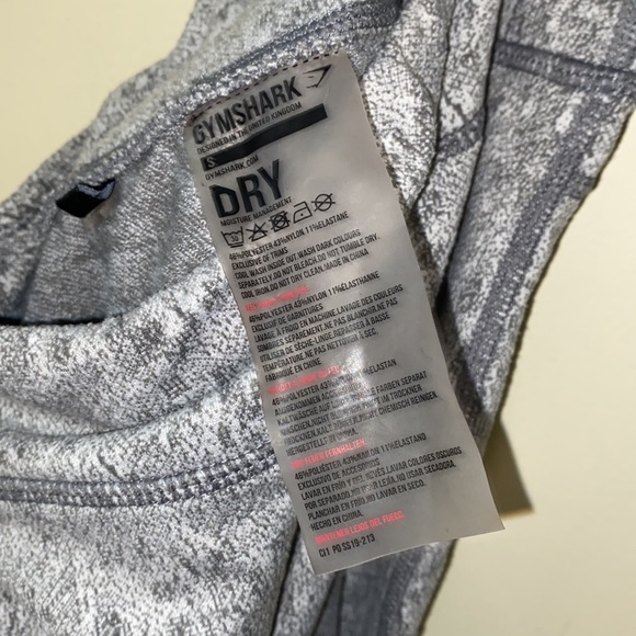 Gymshark Dry Fleur Texture Gray Leggings Size S - Picture 12 of 14